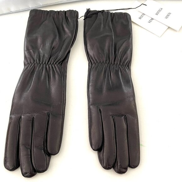 Bottega Veneta Womens Long Leather Gloves 671708, Small - Picture 1 of 12